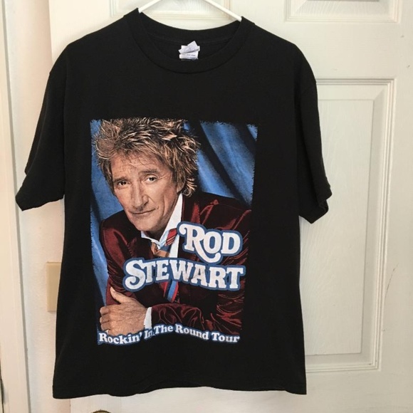 Delta Tops - Delta Rod Stewart 2007 graphic concert shirt